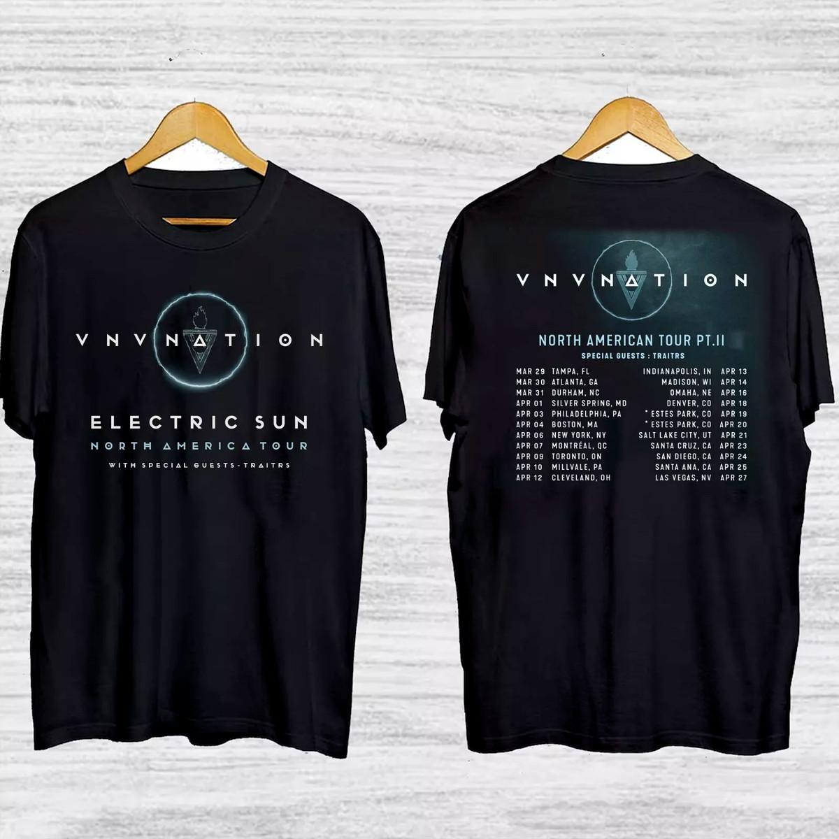 New VNV Nation Tour 2024 T shirt Short Sleeve Size S-4XL XXXXL