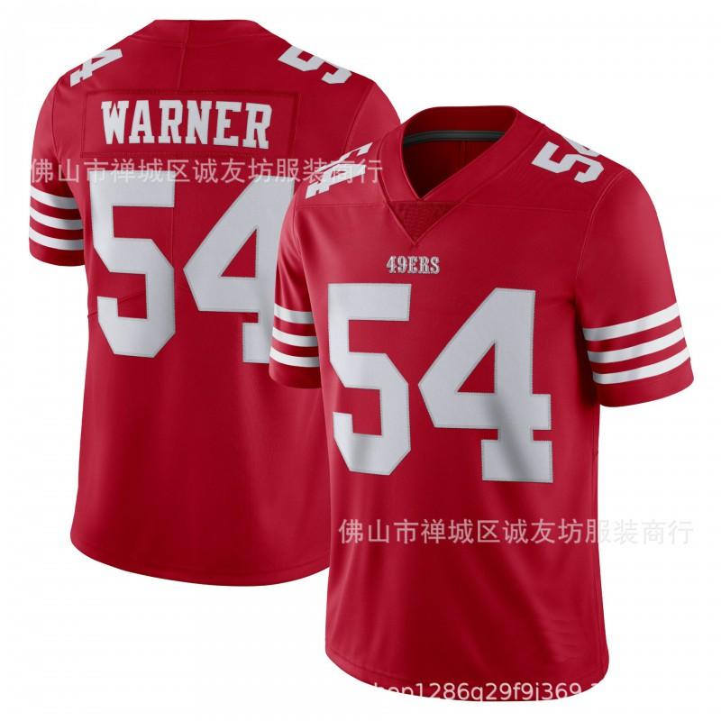 NFL 49ers Fred Warner 54 Football Jersey Mens Sports Fan Game White