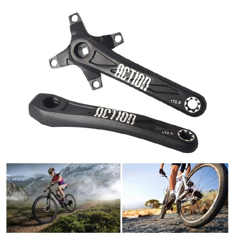 170mm/172.5mm Mountain Bike Crankset Aluminum Alloys Bicycles Crank Arm Square Hole Cranks Cycling Accessories Enduring
