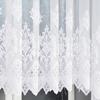 Ludmiła - Ready-made Jacquard Curtain with Bottom Trim - 600X160 - White
