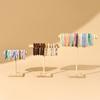 Portable Hard Wooden Bracelet Chain T-Bar Rack Jewelry Display Stand for Bangle Watch Necklace Home Organization Holder Showcase