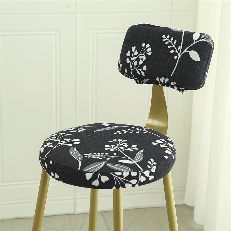 Чехол на стул Эластичный Универсальный Круглый Табурет Чехол на стул Полная Защита от пыли Современный Барный Вращающийся Стул Табурет Чехол Прочный 30 cm