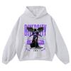 Oversized Vintage Washed Graphic Hoodie Unisex Streetwear Loose Fit Cotton Sweatshirt Men Women