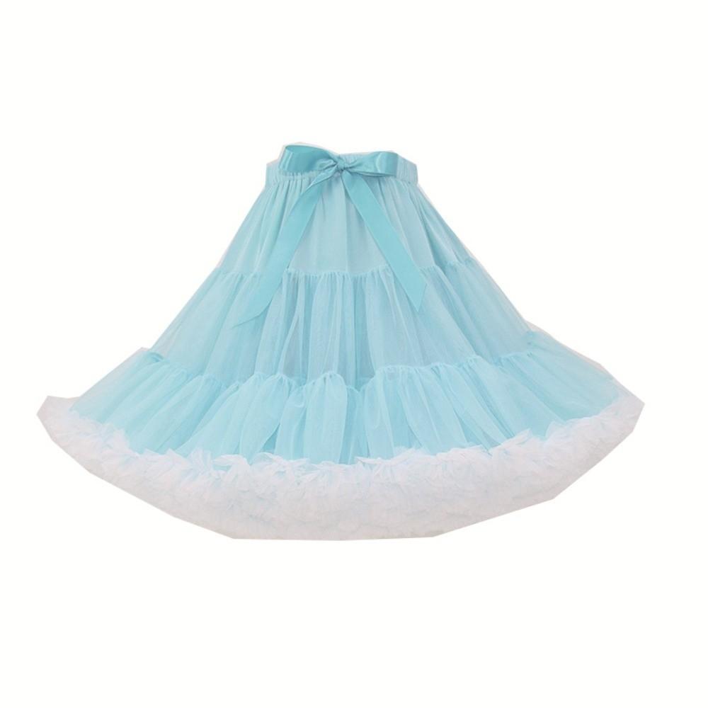 58 Styles Lolita Tutu Skirt 42cm 280g Hexagon Mesh Crinoline No Bone Petticoat Daily Cosplay