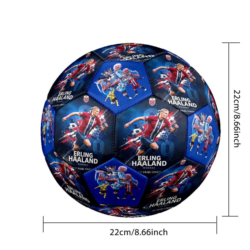 Haaland Norway Football Soccer Ball Size 5 Football Machinestitched Indooroutdoor Universal Football Surprise Collection Gift