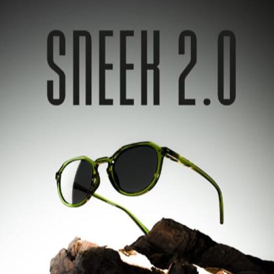 Sunglasses with spring SNEEK Black Matte [Alpina] built-in temples, 2.0,
