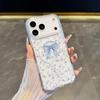 Floral Bow Magnetic Phone Case for Apple 17Pro, 16, 15, 14, 13, 12, 11 - Large Hole, Transparent