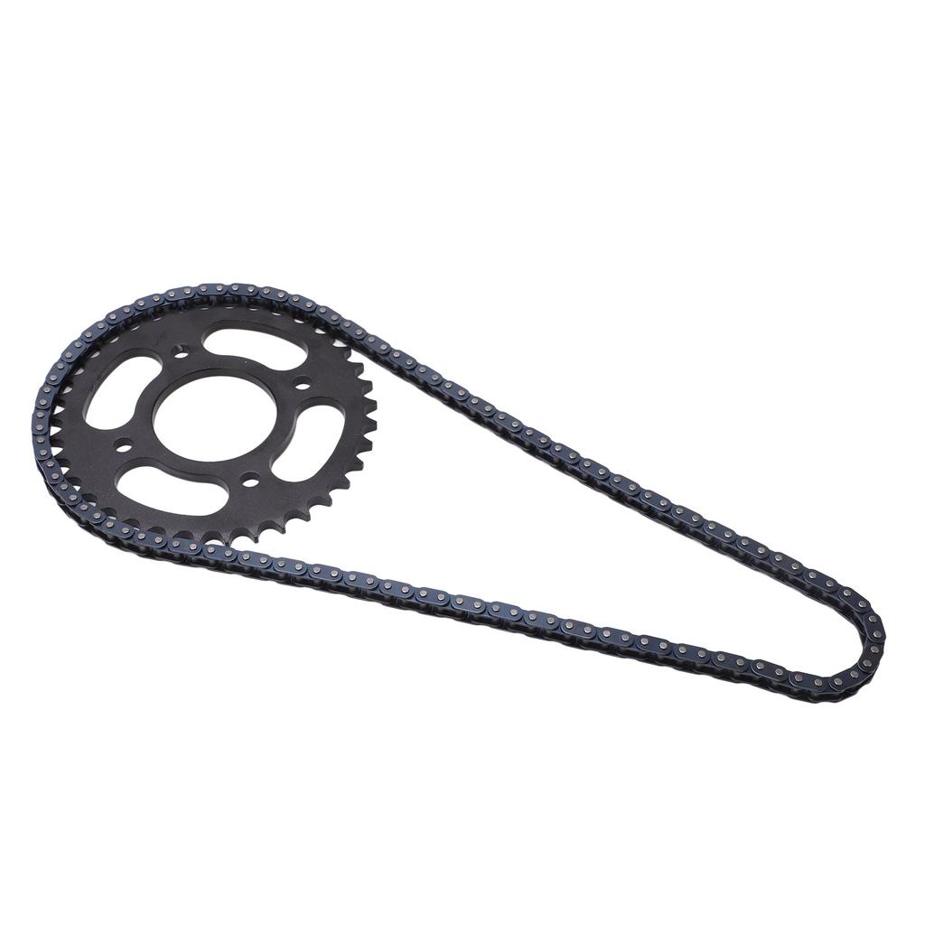 136 Links Chain 428 37T Motorcycle Drive Chain with Sprocket for 43cc 49cc Minimoto Moped Scooters 2 Stroke Pocket Bike