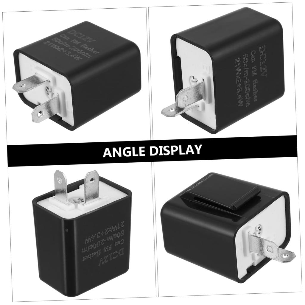 VICASKY 8pcs Relay Led Flashlight Motorcycle Turn Signal Motorcycle Turn Light Bike Switch Adjustable Plastic Flasher