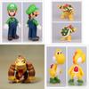 Super Bros Mario Luigi Bowser Princess Peach Pvc Action Figures Kids Toy
