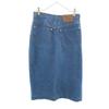 RALPH LAUREN 90s Made in USA Old Mimole length denim Tight Skirt 6 Women Used