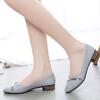 Ladies Pumps Pointed Toe Low Heel Elegant Leather Casual Purple Women's Shoes Vacation Fashion Summer 2025 Wholesale Beau Today