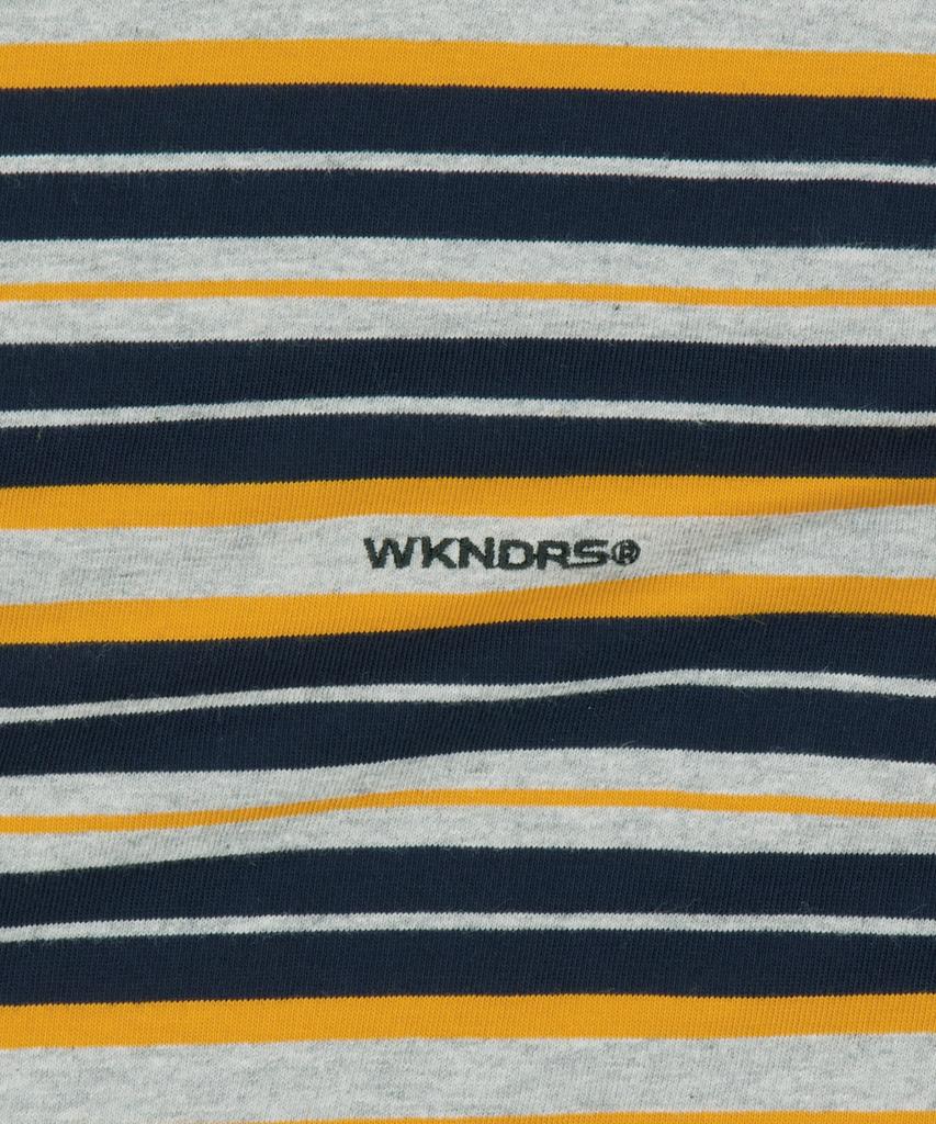 WKNDRS Multi Stripe Ls T-Shirt (Navy)