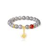 Peaceful Chalcedony Bracelet, Light Luxury Gray Agate Bracelet, Unique Design, Birthday Gift for Girlfriend