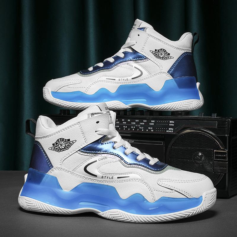 

Новая мужская спортивная обувь, модная сетчатая дышащая спортивная повседневная баскетбольная обувь 44 белый