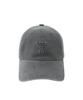 YALE Y Logo Pigment Washed Ball Cap_Charcoal