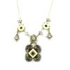 Les Trésors De Lily [B5355] - Designer Necklace 'Aliénor' White / Gray