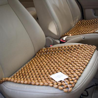 1pcs Car Seat Cushion Auto Cushion Wood Beads Thick Massage Wooden Cool Support Bead Wooden Seat Cover Universal Mat Summer