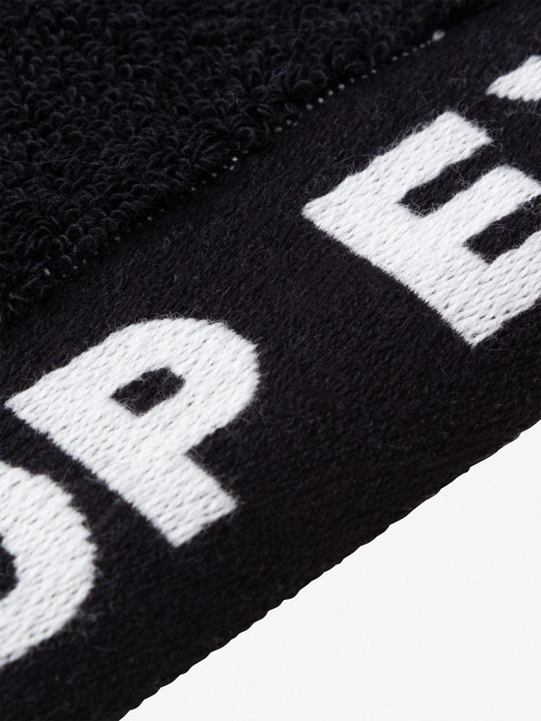 North Comfort Cotton Towel L Unisex Antibacterial Sports Towel Running Gym Black Free Size [The Face]