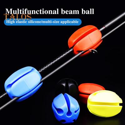 10Pcs Fishing Rod Fixed Ball 4/5/7/8/9MM 5 Holes Scratch Free Reusable Fishing Pole Keeper Protector Clip Fixing Tools Fishing Accessories