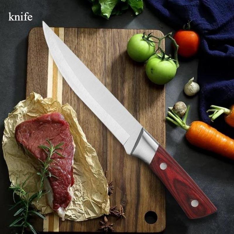 Cattle and Sheep Dividing Knife for Killing Pigs Boning Knife Sharp Knife Cutting Knife Chef's Blade Stainless Steel Peeling Knife