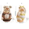 Durable Animal Saving Box Cute ResinPig Ornament Unique Pig Piggy Bank  Children Toy