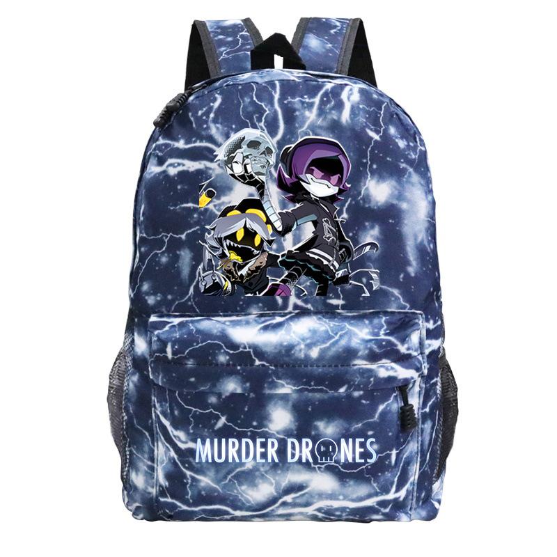 Murder Drones Personality Printing Trend Student School Bag Multifunctional Outdoor Travel Backpack