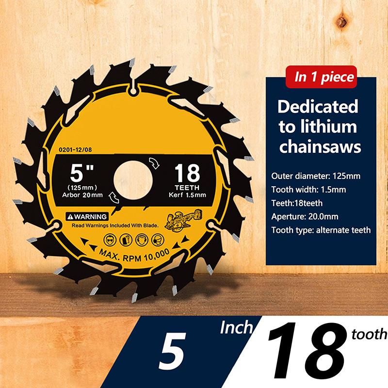 Carbide Circular Saw Blade Wheel Discs Wood Cutting Disc 110/125/132/140/150/165/185Mm Woodworking Saw Blade With 18/24 Teeth