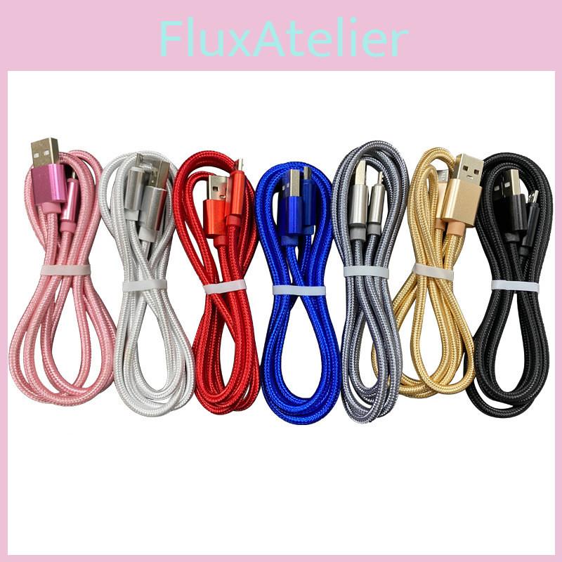 Pvc Braided Transparent Micro Usb Fast Charging Cable For Devices Smartphones