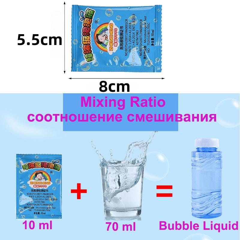 10-30 Pezzi 10ML/1 Confezione Nuovo Concentrato Bolle Sapone Liquido Accessori Pistola Bolle Sapone Ricariche Liquido Bolle Sapone