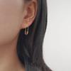 Cool Hip-hop Bungee Earrings Women's Cold Personality Small Design Vintage Minimalist Elegant Everyday Ear Jewelry