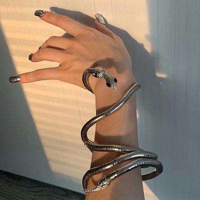 Choker Necklace Western Style Electroplating Adjustable Multi-Function Fine Workmanship Dress Up Exquisite Punk Alloy Snake Choker Jewelry Accessory