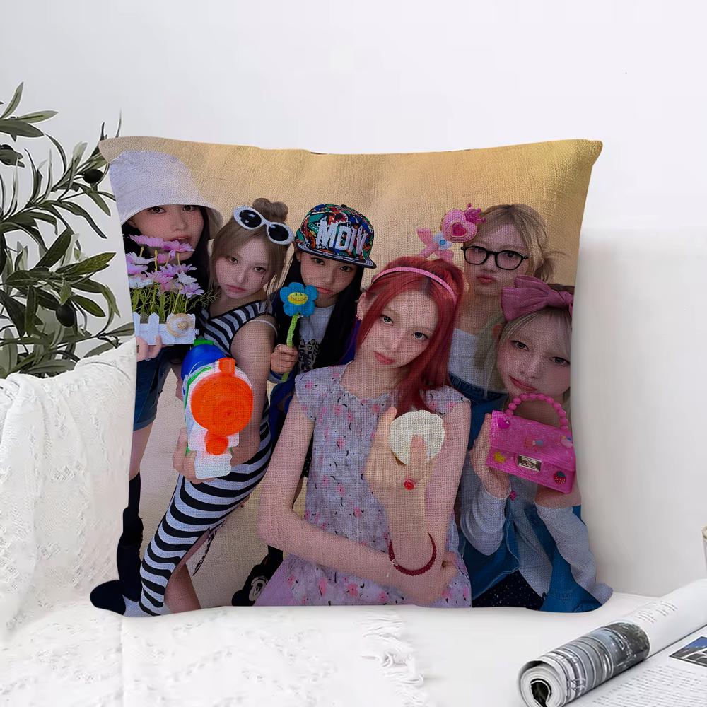 Kpop Band Uunchild Cushion Cover Organic Linen Square Pillow Case Durable Nonallergenic And Kind To Skin