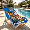 PAW Patrol Print Beach Towel Design, Soft, Lightweight. for Home Bathroom, Spa, Pool, Yoga, Surfing, Camping, Gift for Family, Friend