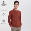 Langdeng Men's 5A Antibacterial Pique Long Sleeve Polo Shirt