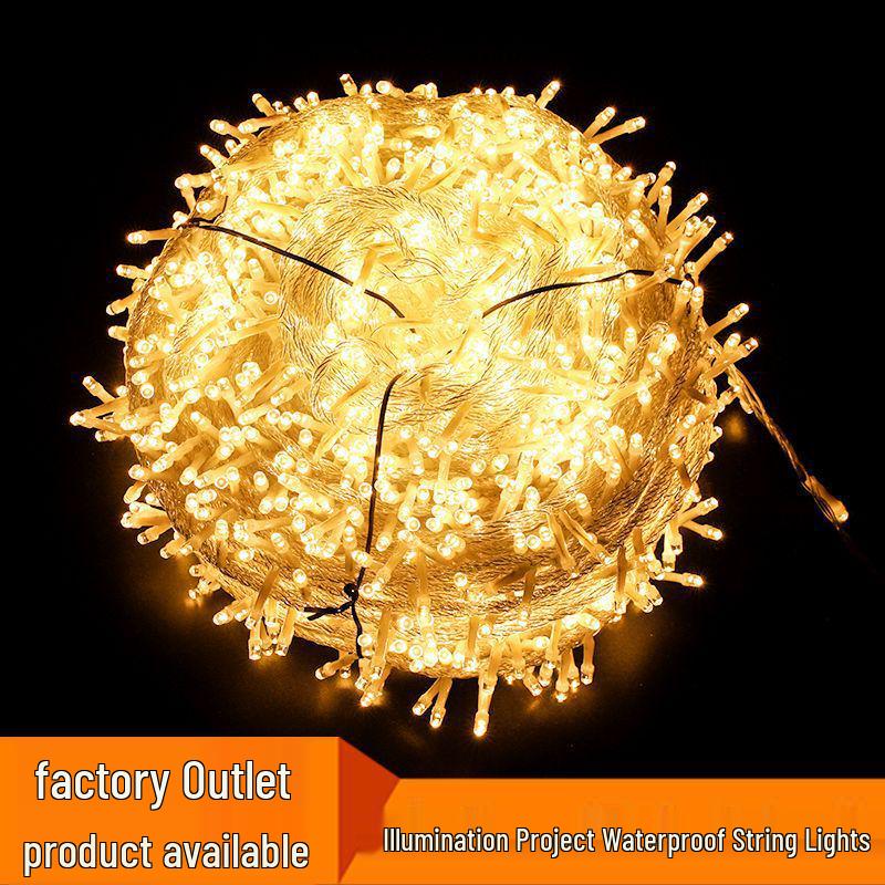 Waterproof Outdoor LED String Lights - Colorful Starry Christmas & Holiday Decorations