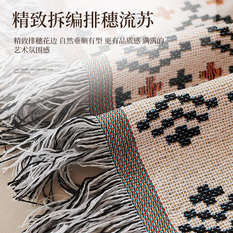 Bohemian Picnic Mat Camping Tablecloth Outdoor Lawn Moisture-Proof Floor Mat Tent Equipment Blanket Thickened