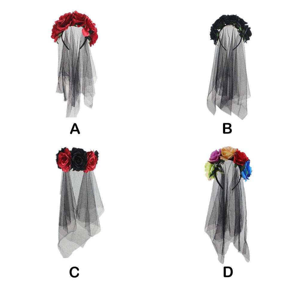 Hallowen Headdress Ladies Girls Stage Performace Parts Decortive Role Player Props Elements Hair Accessories Supplies