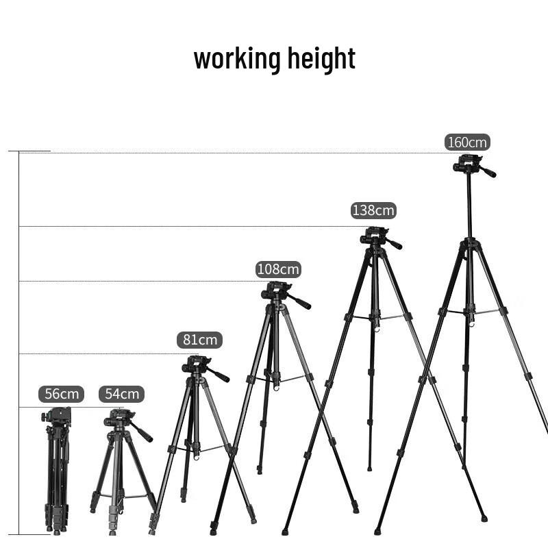 Leaysoo Portable Aluminum Alloy Tripod Kit