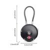 Combination Cable Lock for Backpack Bicycle MTB Anti-theft Lock 3-Digit Helmet Lock Multifunctional Travel Luggage Lock