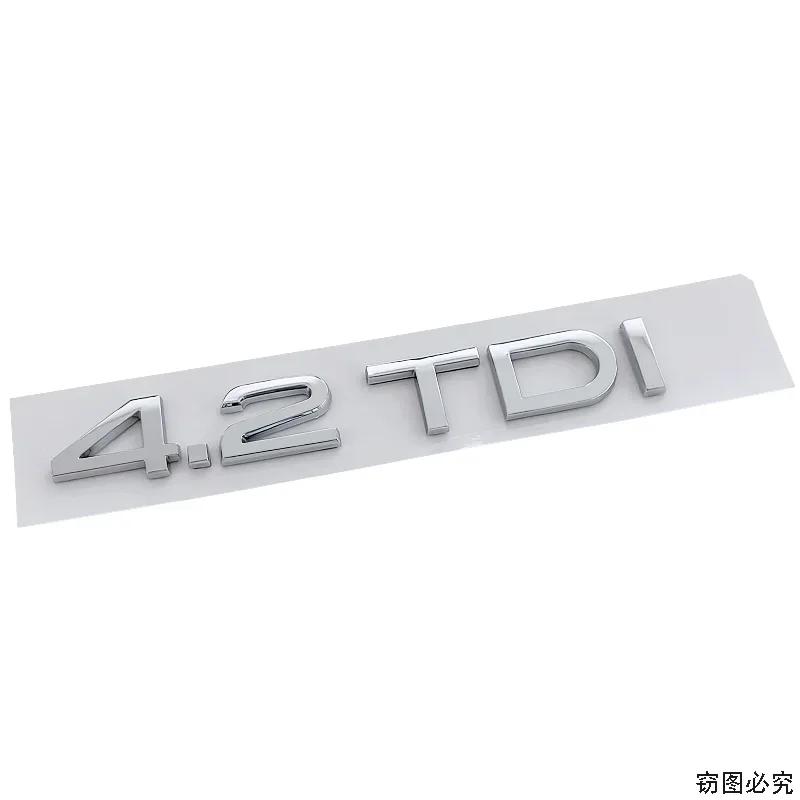 2026 ABS Car Body Badge Sticker Rear Trunk Emblem for 4YGYE 1.9TDI 2.8TDI 4.2TDI Letter A3 A4 A5 A6 A7 S8 S3 S4 S6 TT R8 Decal