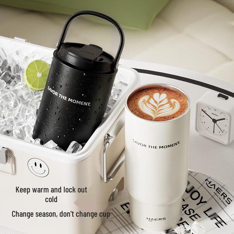 HAERS 316 Stainless Steel Dual-Drink Thermos Cup 960ml