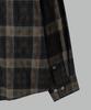 NONBLANK Bumpy Surface Check Ls Shirt_Dark Green
