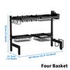 Dish Drying Rack,Telescopic Extension Tableware Storage Rack Above The Sink,No Need To Punch Holes,Suitable for Kitchen Supplies