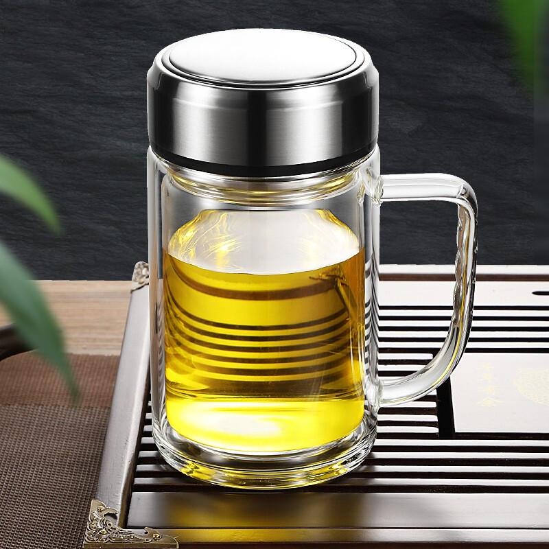 Shuizhong Shen Double-Layer Glass Tea Cup