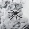 Glow-in-the-Dark Spider Web Decoration with Realistic Spiders for Outdoor Halloween Decor