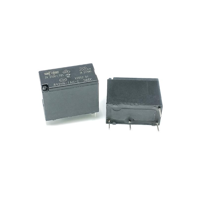 Original Songchuan 892HN-1AH-C 24VDC Relay, Normally Open, 4 Pins, 7A, Solder Paste Type, In Stock.