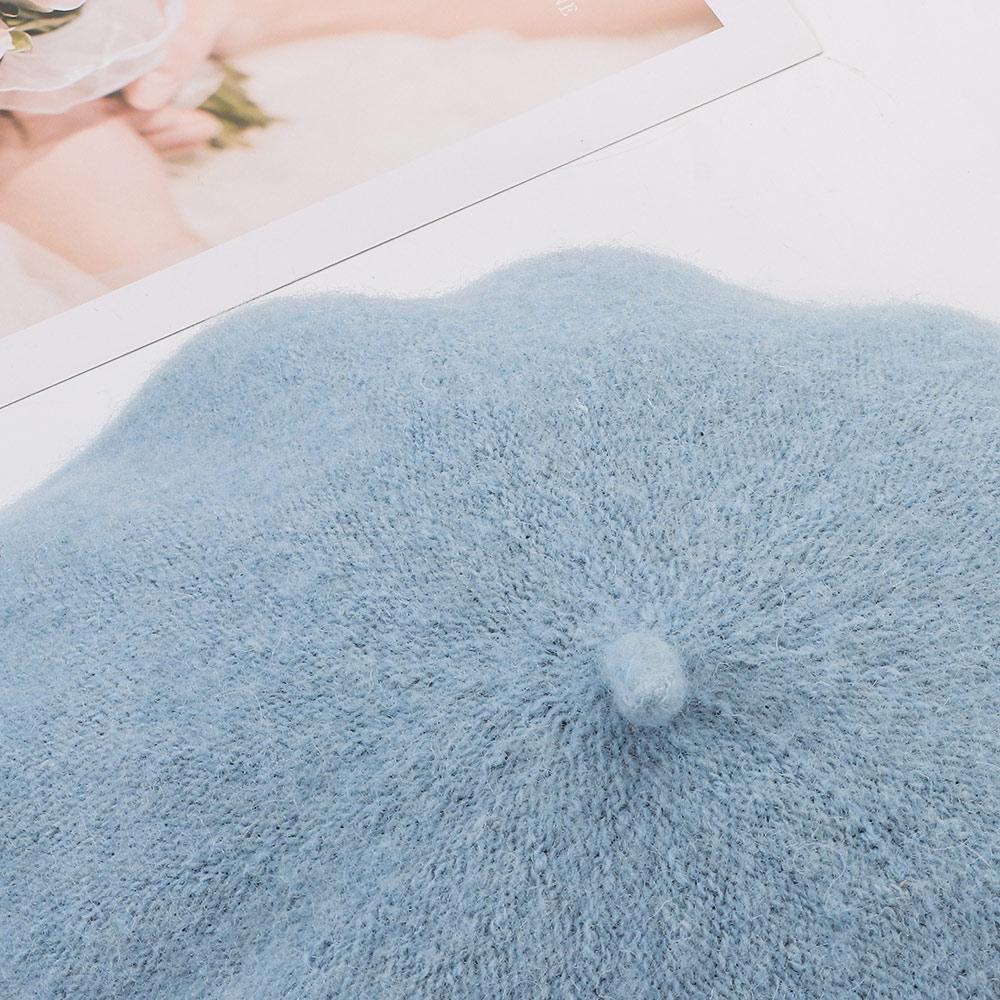 Wool Beret Hats Women Winter French Hat Girls Solid Color Fashion Autumn Winter Beret Hat For Women Flat Cap Hat Felt Berets