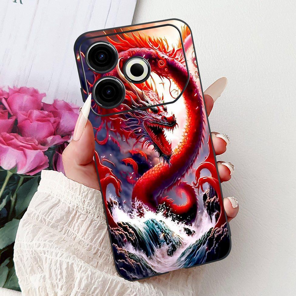 For Tecno Pova 6 Neo 4G Case Cover Luxury Butterfly Love Fashion Flowers Cool Lion Painted Phone Case For Techno Pova 6 Neo 4G