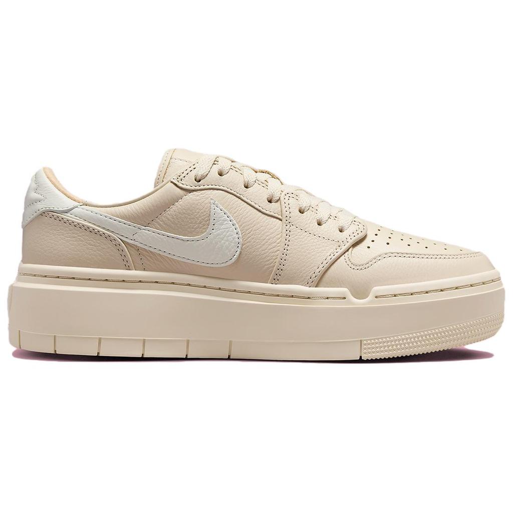New Jordan Air Jordan 1 Cushioning Anti Slip And Wear Resistant Low Top Vintage Basketball Shoes Women's Ecru DH7004-200